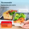 Disposable Rectangular Clear Plastic Lunch Boxes with Lids