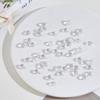 1set 150pcs Transparent Lampwork  Teardrop Clear 9x6x5.5mm Hole: 1mm