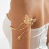 Water Drop Shape Metal Starfish Open Cuff Bangles Adjustable Armlet Jewelry  Banquet