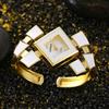 New Womens Watch Luxury Fashion Bangle Bracelet Watch Women Dress Clock Female Diamond Advanced Girls Wristwatch