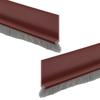 2PCS Door Bottom Sealing Strip With Brush Soundproof Sealing Strip Hardware Windproof Anti-Cold Door Gap Weather Stripping 100CM