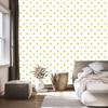Heart Wallpaper White, Cream and Yellow 50x1000