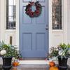 Decoration Halloween Wreath Lights Mesh Wreath With Gnome - Door Wreath Plastic Wreath Decoration For Outdoor