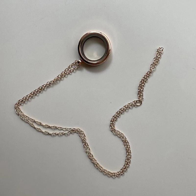 

Круглое ожерелье из стеклянного сплава с фотокоробкой: Украшения своими руками для женщин