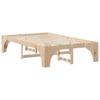 Bed Frame Brown 140 x 190 cm Solid Pine Wood
