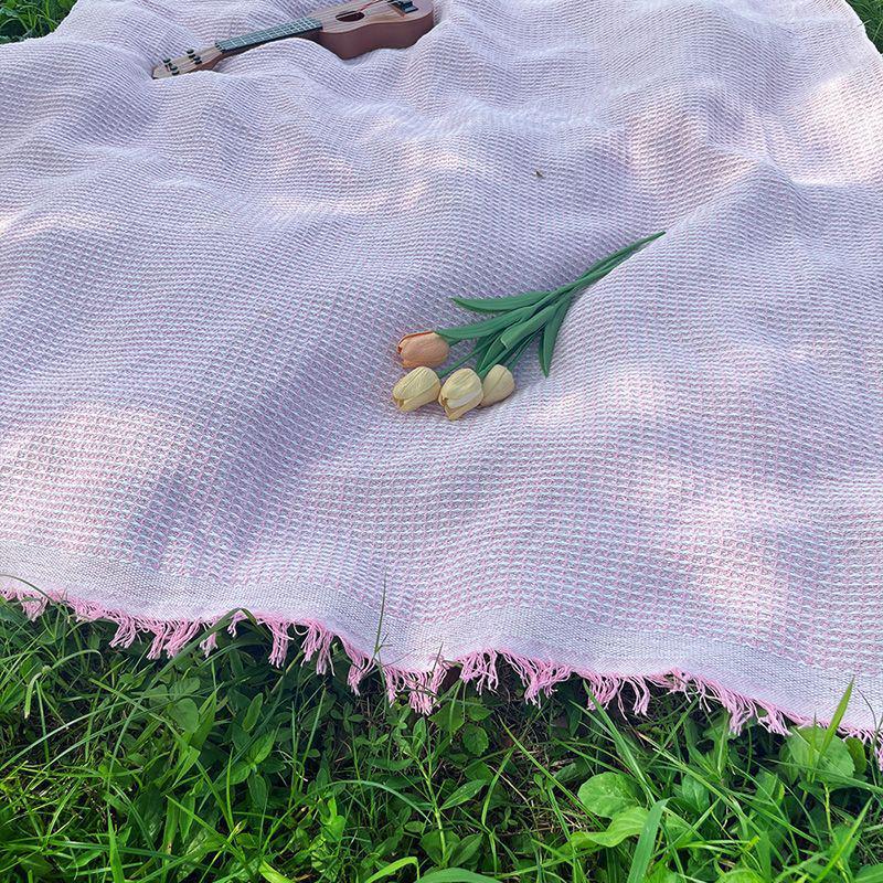 French Artistic Outdoor Double-Sided Picnic Mat - Thickened for Camping & Photography