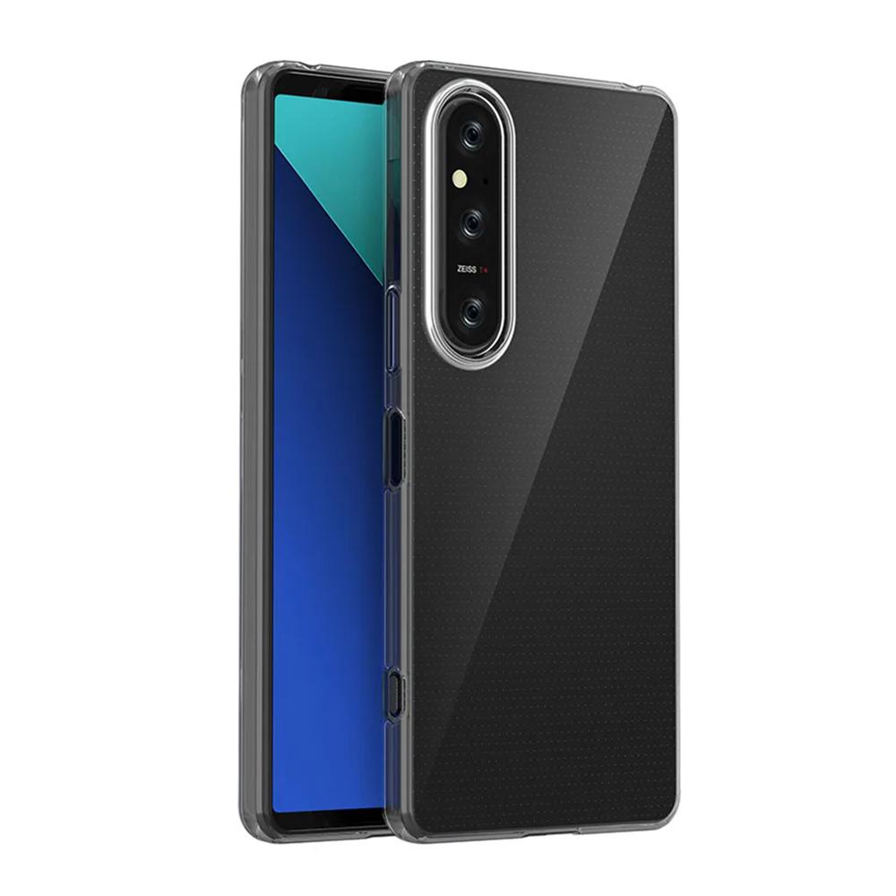 Simple Slim Soft TPU Clear Transparent Phone Case On For Sony Xperia 1 VII 1VII G Cover Fundas Capa