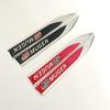 1Pairs 3D Metal Mugen Side Fender Emblem Badge Sticker Car Body Styling Accessories For Honda Civic Odyssey Accord CR-V FIT City