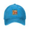Unisex Baseball Hats Currywurst Wall Art Denim Fabric Streetwear Baseball Caps Hip Hop Cap Casquette