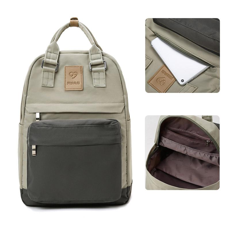 Schlichter japanischer Damen-Computerrucksack mit großem Fassungsvermögen, Universitätsrucksack, für Oberstufen- und Unterstufenschüler, 15,6 Zoll, neu