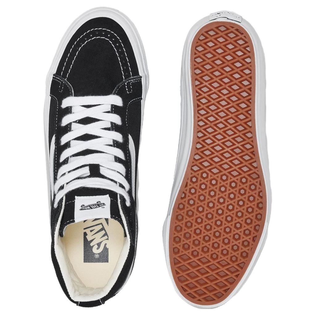 Vans Premium Sk8-Hi 38 Reissue Unisex Black White Suede Canvas Padded Collar VN000CR0BA2