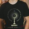 Body And Blood Soul Divinity Of Our Lord Jesus Christ Eucharist Gift T Shirt For Dad Religious Faith Catholic Unisex Vintage