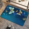Rendering Flower Toilet Decorative Floor Mat Absorbent Bathroom Floor Mat Diatom Mud Floor Mat Absorbent Floor Mat Toilet