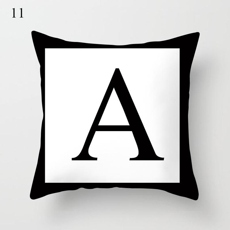 Домашний декор, серый наволочка с буквенным принтом, декоративная наволочка для домашнего дивана, гостиной, спальни, автомобиля, офиса, Cojines 40x40cm