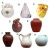 Ceramic Flower Vase Fridge Magnet 3D Plants Vase Refrigerator Magnet Home Office Kitchen Locker Mini Simulation Vase Decoration