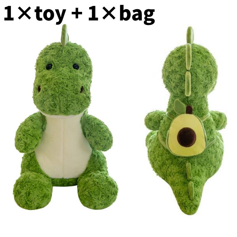 

Игрушка Динозавр Плюшевая Мягкая Игрушка Подушка Короткий Плюш Зеленый Авокадо Рюкзак 35cm/13.7in