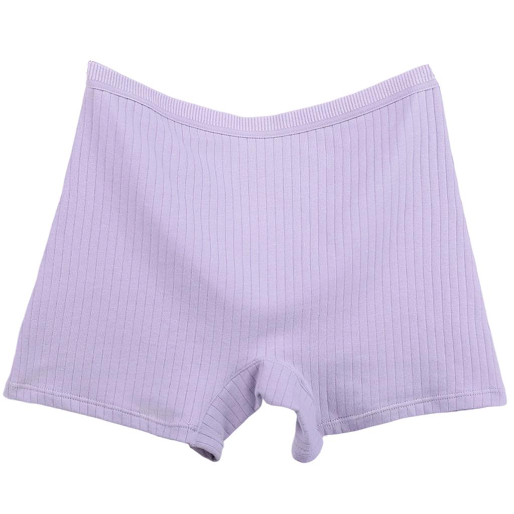Women's Flat Cornered Underwear With Thread, Plus Size High Waist Underwear