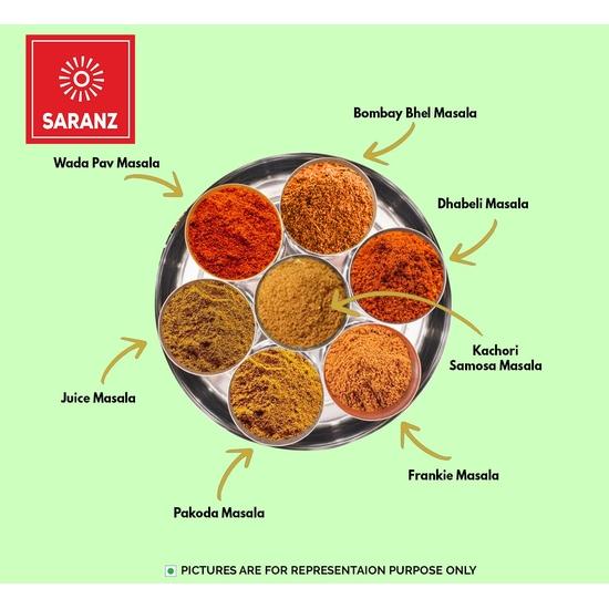 SARANZ Spicy Kolhapuri Misal Masala Perfekt zum Kochen, Gebrauchsfertig Hergestellt aus getrockneten roten Chilis, Kreuzkümmel, Koriandersamen, Schwarzem Pfeffer| -100 Gramm