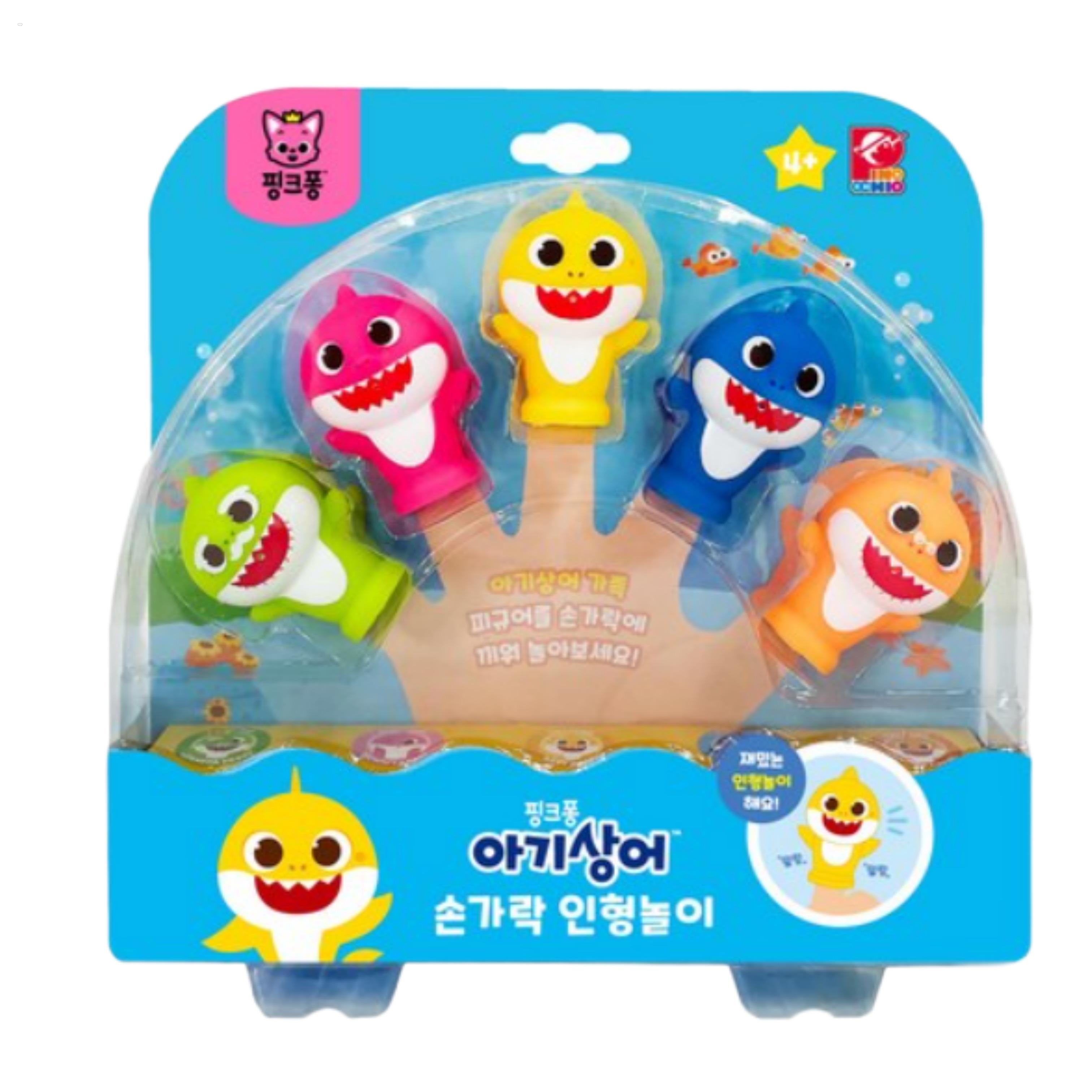 Pinkfong Baby Shark Finger Puppet Bath Toy Set