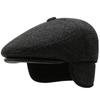 New Autumn and Winter Cap Men's Ear Hat Winter Grandpa Hat Warm and Cold Hat