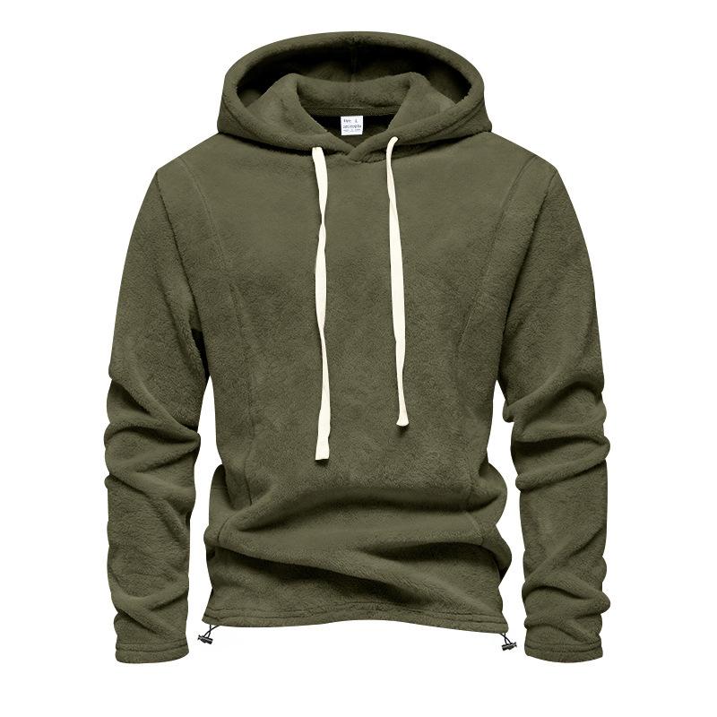 Men S Casual Long Sleeve Hooded Sweatshirt With Drawstring