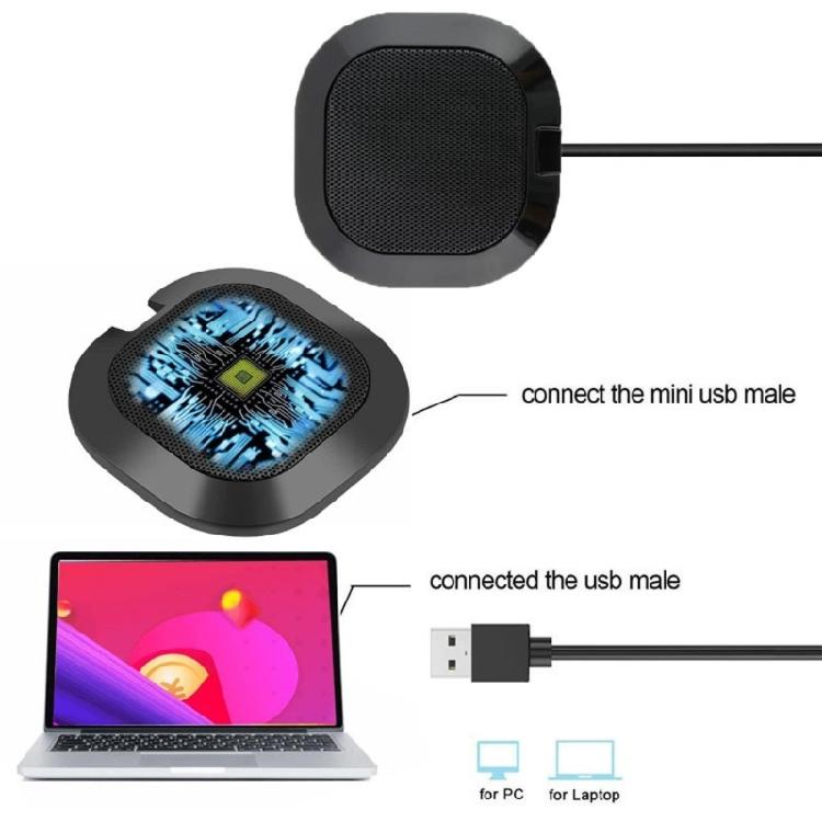 Desktop USB Conference Microphone 360 Sound Pickup Computer PC Microphone for Video Conference Gaming Chatting