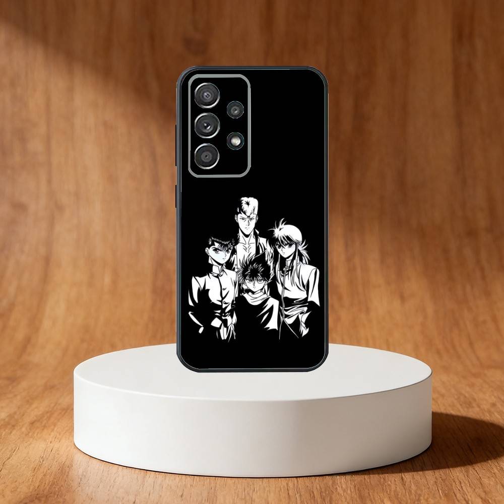 Comics Y-Yu H-HakushoS Phone Case For Samsung S25,S24,S21,S22,S23,S30,Ultra,S20,Plus,Fe,Note,10,9,5G Black Cover