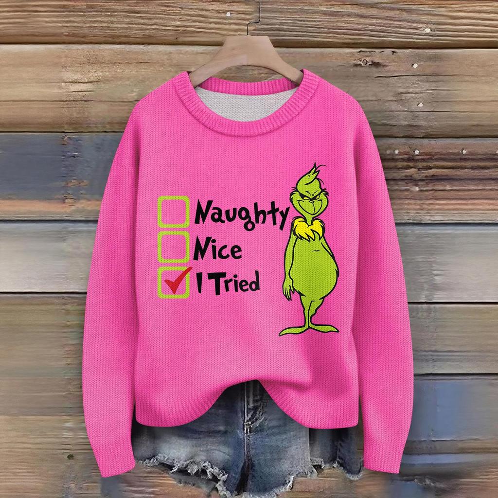Women's Fashion Casual Long Sleeve Neck Sweater Pullover Top
