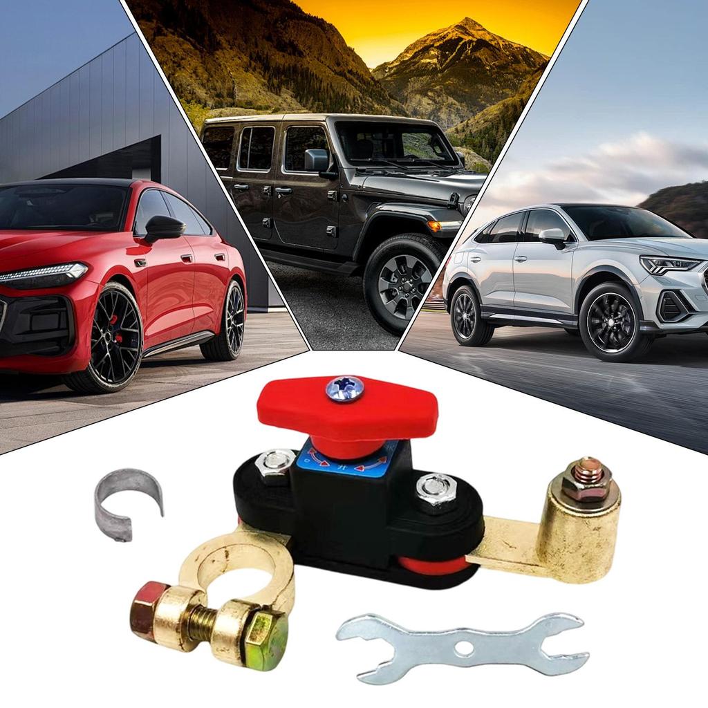 Battery Shut Off 12-48V Terminal Disconnector Auto Battery Disconnector For Marine Boat Home Electrician Engineering Inspection