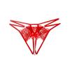 Seductive Leyin Open-Crotch Lace Thong: Effortless Allure with Removable Convenience