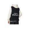 Li-Ning Contrast Color Brand Logo Print Down Vest Men Outerwear Black AMRS035-1