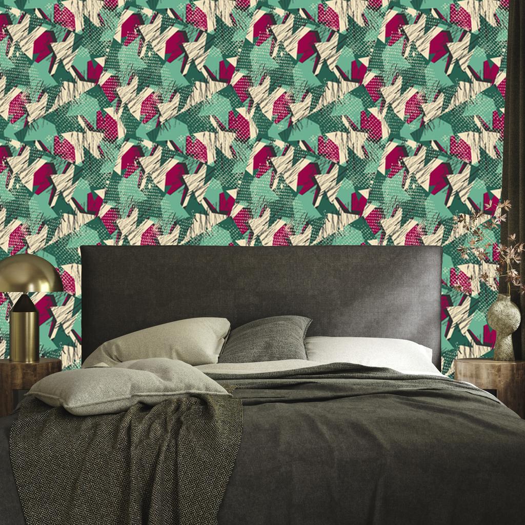 Green Graffiti Wallpaper for Living Room and Bedroom 50x1000