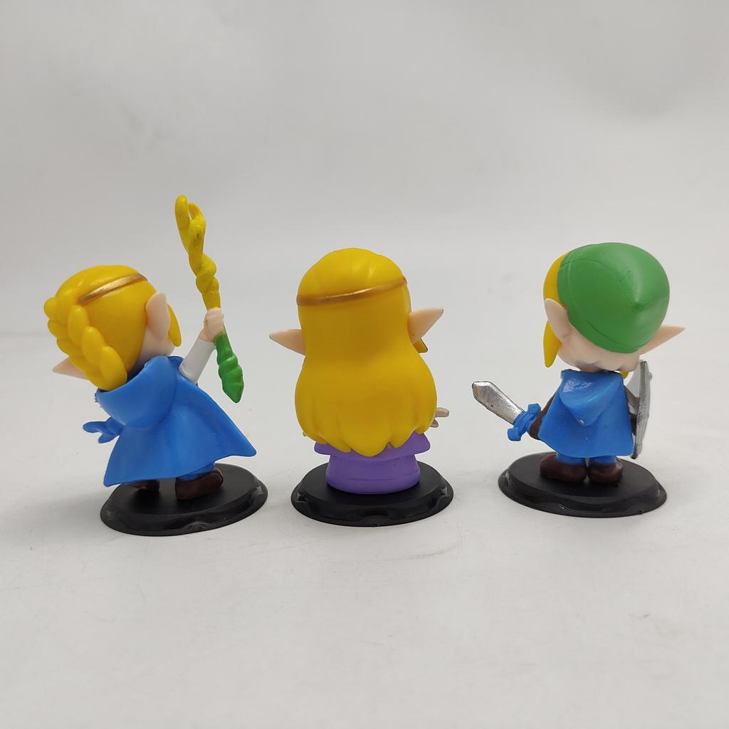 6 Stück/Set The Legend of Zelda Link Niedliche Version Anime-Figur Spiel-Peripherie-Sammlung Modell Actionfigur Puppen Spielzeug