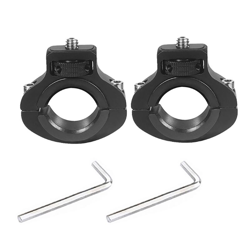 Aluminum Alloy Mount 1/4'' Screw Bicycle Bike Handlebar Clip Holder Clamp for Gopro for Insta360 ONE Action Camera Accessories