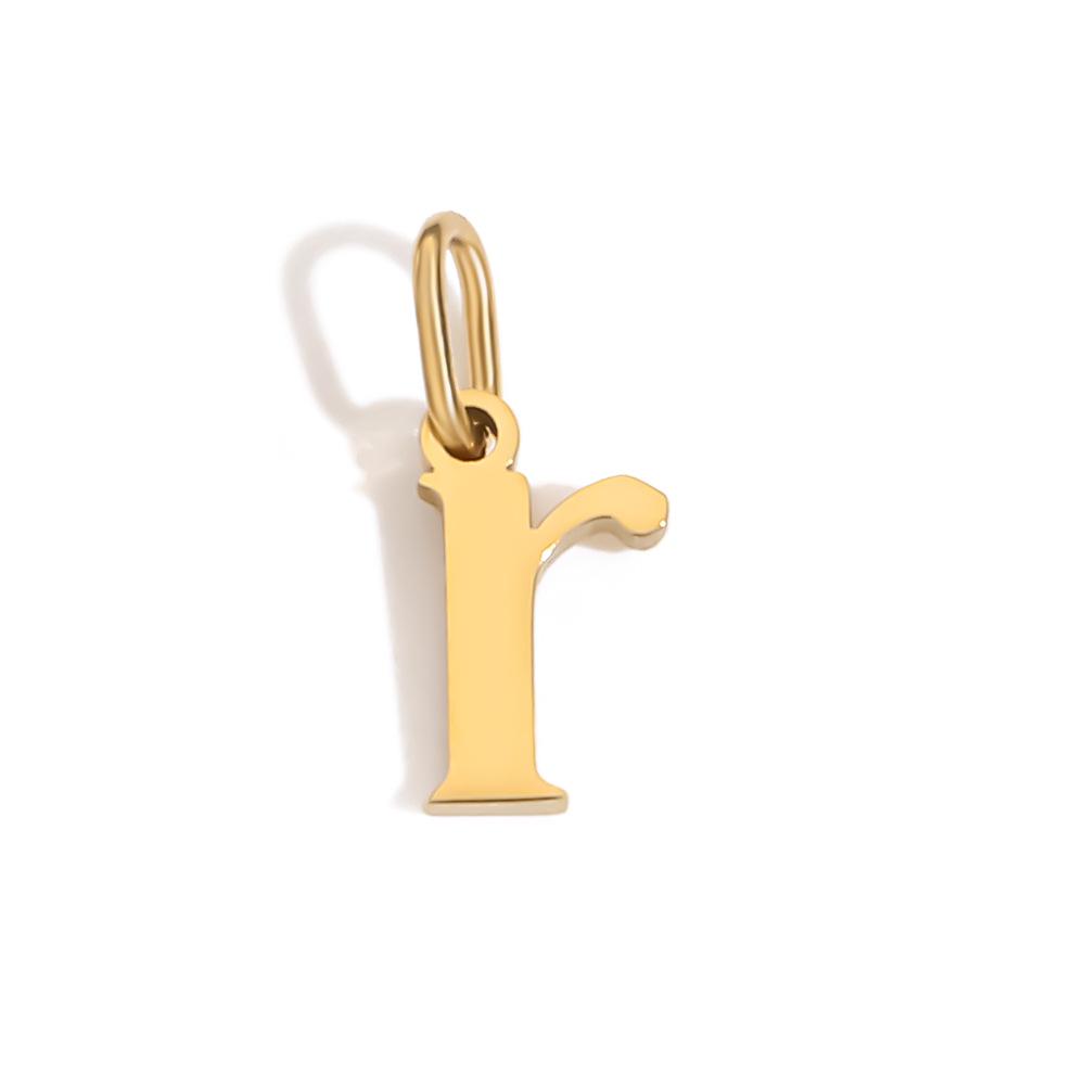 Chi Hang Jewelry Stainless Steel Lowercase Alphabet Pendant - 26 Letters