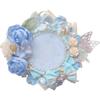 YUYAKESHI Rosette for Can Handmade Ribbon for Ita Wedding Ita Bag Cute Rhinestone Decoration Blue 58mm Can Badges, Bags, Style, Decoration, Rosette,