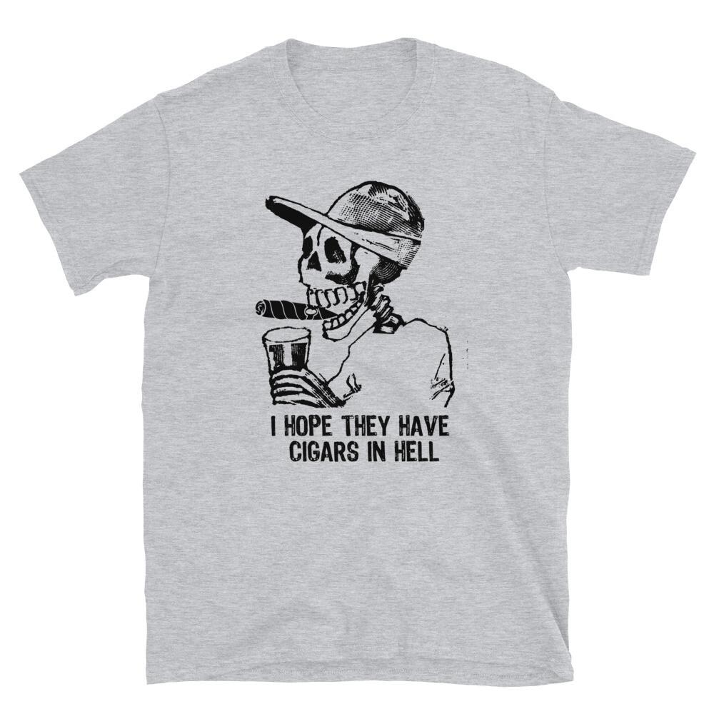 Funny Cigar Accessories Gift Set Cigar Lover Smokers Party White TShirt Unisex T-Shirt XL
