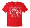 Ugly Christmas Sweater Hail Satan Xmas Gift TShirt 100 Cotton ONeck Summer Short Sleeve Casual Mens Tshirt Size S3XL