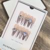 Handmade Purple Cat Eye Zircon Nail Stickers - Removable and Stylish