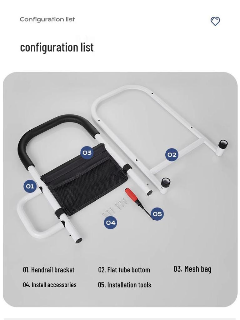 Senior Bezpečnostní Noční Madlo Pomocný Rám