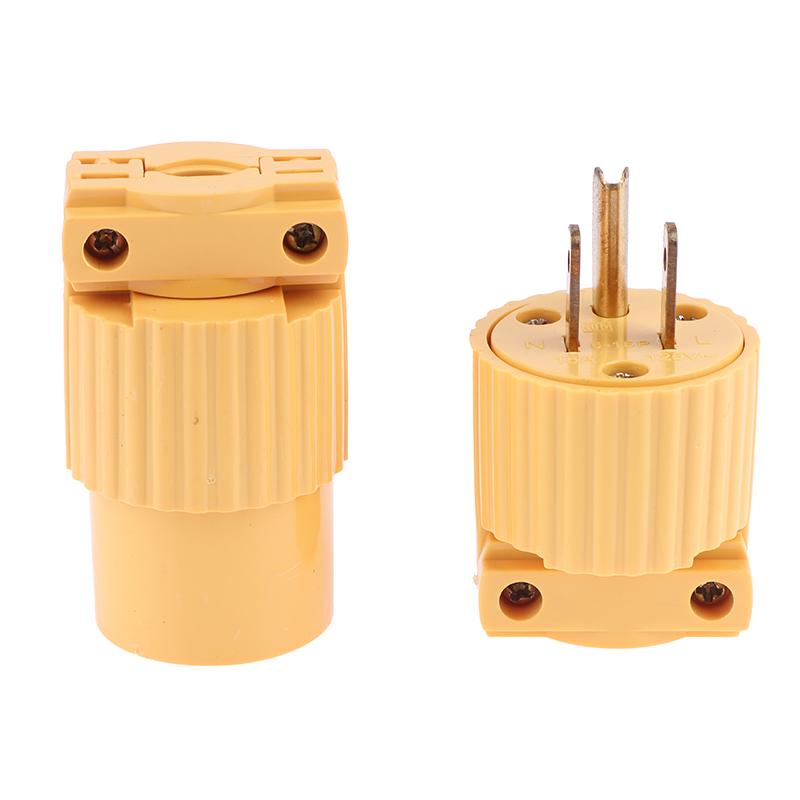 Yellow America L5-15R L5-15P L6-15R 6-15P Type B 15A Us Industry Power Socket Plug Male Female 3 Pole Locked Wiring Connector