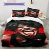 YUNGBLUD Pattern Bedding Quilt Set Quilt Cover Pillowcase Home Decoration Birthday Gift (1 * Duvet Cover + 2 * Pillowcase, Without Core)