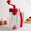 Manual Batter Dispenser Pancake Mix Distributor with Built-in Stirrer Precision Batter Pouring Tool for Waffles Muffins