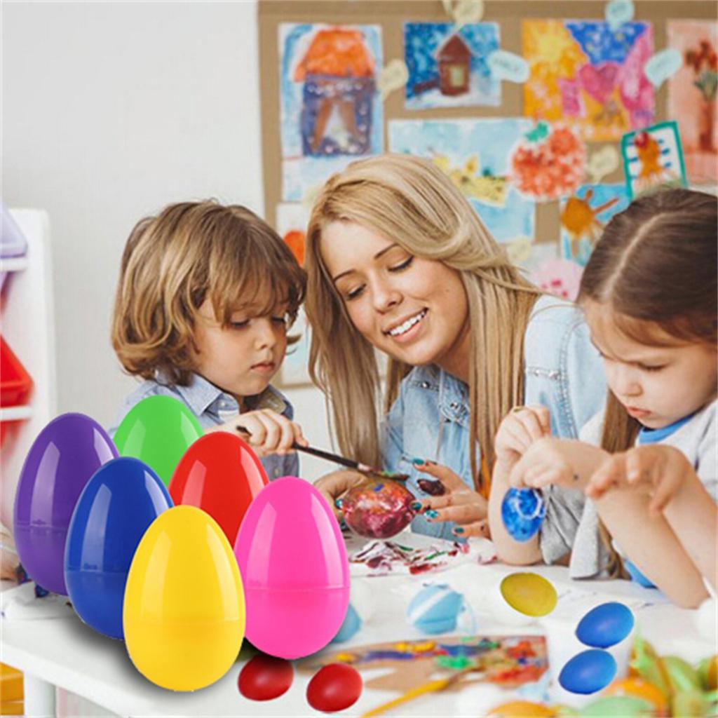 Easter Eggs Children's DIY Painting Simulation Plastic Diy Eggs Decorated Eggs
