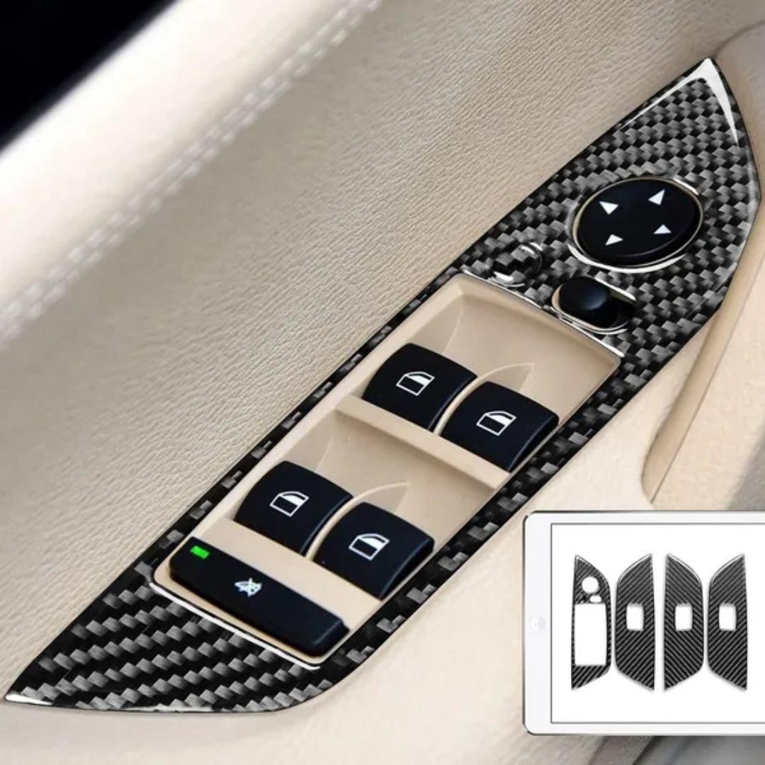 

Углеродное волокно автомобиля, подъемная панель, декоративная наклейка, накладка для BM/W X1 E84 2013-2015, аксессуары для салона автомобиля