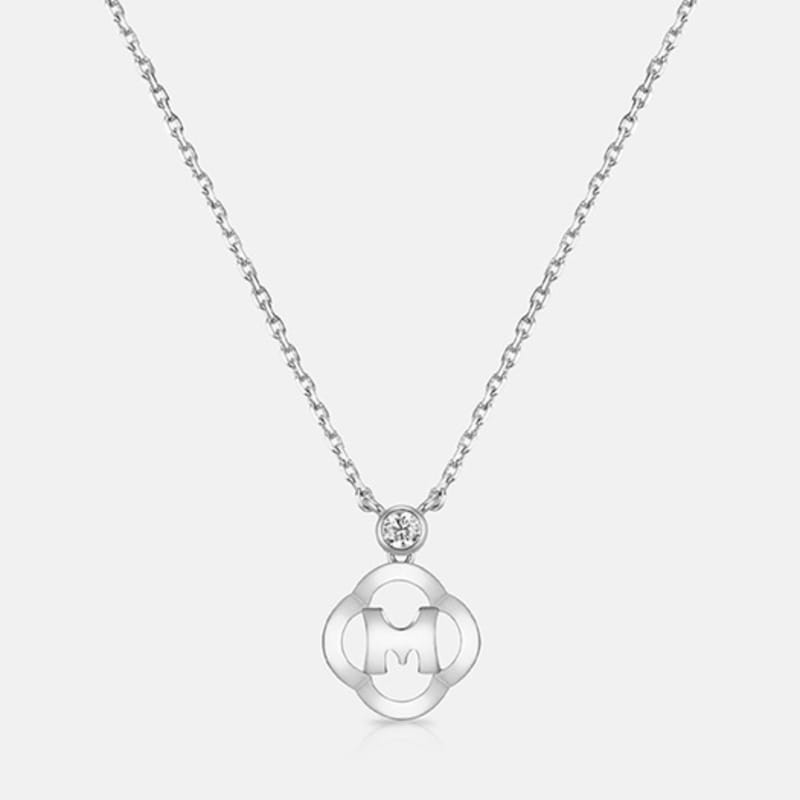 METROCITY JEWELRY M Basic Sterling Silver White Necklace A243SN9110WPA
