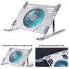 Laptop Cooling Pad Laptop Stand With Foldable Aluminum Stand And Variable Speed Controls Laptop Support Holder
