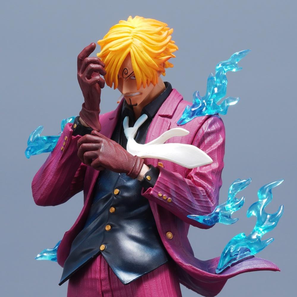 25cm/9.84in Anime Figure Sanji Action Figures Pvc Statue Desktop Ornamen Collection Model Toys Gifts ONE PIECE Poseable Articulated Scale Detailed