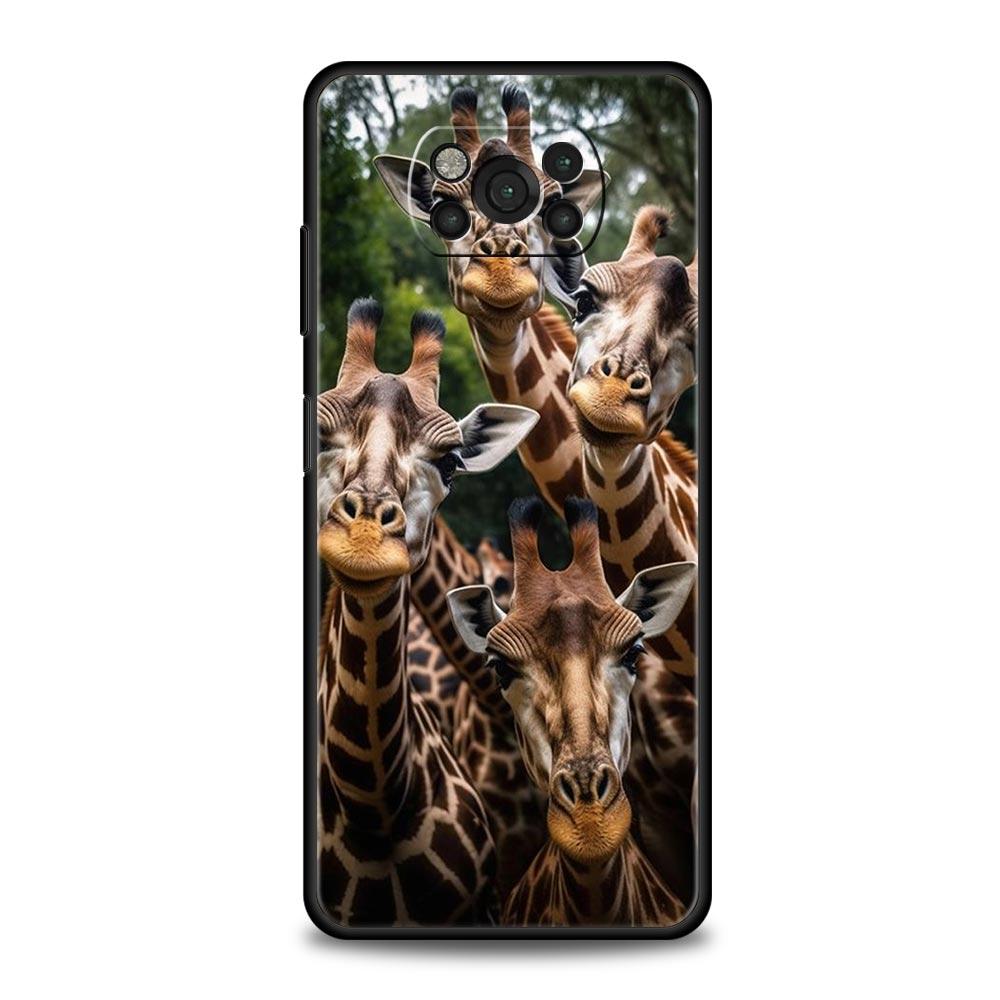 Animal selfie art Phone Case For For Xiaomi Poco X6 X5 Pro X4 X3 NFC F5 Pro F4 F3 GT M5 M4 Pro 5G M3 C51 C50 C55 Soft Cover