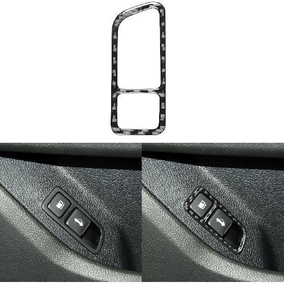 

Real Carbon Fiber Car Cover Trim Sticker Compatible with Kia Optima K5 Accessories Decals 2011 2012 2013 2014 2015 Carbon Fiber Interior Tail Trunk Control-black